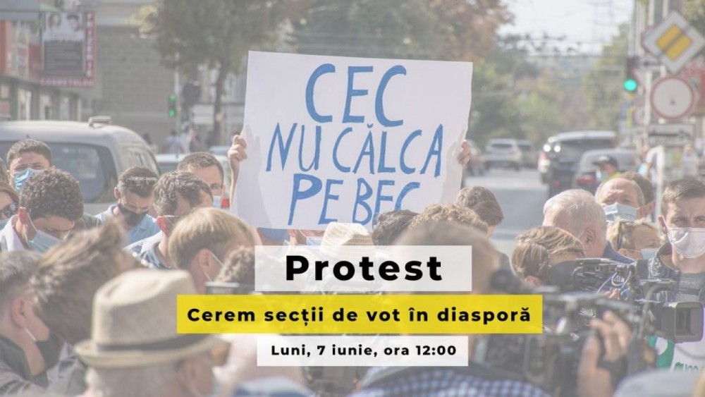 Nemulţumiri faţă de decizia CEC cu privire la numărul de secții de vot în diasporă. Se anunță proteste